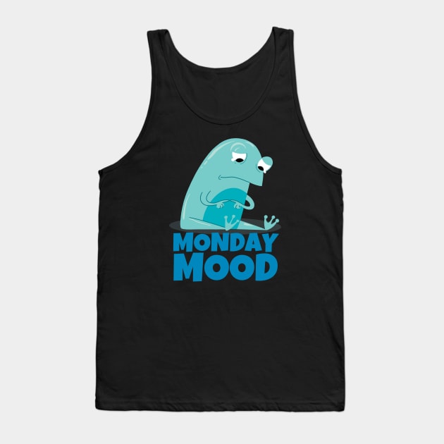 Monday Mood Sad Frog Tank Top by ricricswert